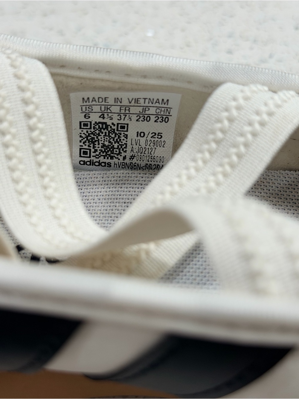 adidas Women's White Beige Mary Jane Sneakers - Picture 6 of 6